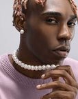 Men's 14mm Cultured Pearl Necklace