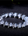 Women’s Natural White Ghost Pyramid Bracelet – Spiritual Purity ; Inner Harmony