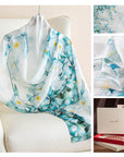 Women’s 100% Mulberry Silk Printed Scarf Wrap
