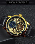 Carved Hollow Automatic Mechanical Watch men