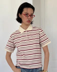 Women's Stripe Polo Shirt – Cotton