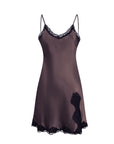 👗 Women’s Real Silk Slip Dress – Sexy Slit 100% Mulberry Silk Elegance