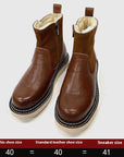 ❄️ Men’s Rugged Snow Boots - Leather & Fleece Lined