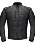 Combinaison pantalon de moto coupe-vent en cuir pour homme