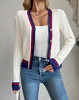 Women’s Button-Up Knitted Cardigan – Elegant Everyday Essential