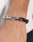 🎋 Titanium Steel Bamboo Bracelet – Zen Modernist Style