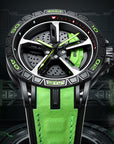 🏎️ Wheel-Inspired Racing Watch – 3D Hollow Design | Quartz Precision | 6 Colorways