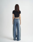 Blue Jeans Loose Stitching Women