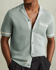 🌴 Island Breeze: Men’s Tencel Cuban Collar Polo