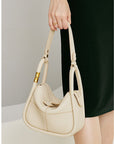 👜 Women's One-Shoulder Luxury Handbag – First-Layer Cowhide (Soft Genuine Leather) – Elegant Stitched Design