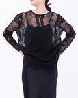 Women’s Long Sleeve Cutout Blouse – Chic Pullover Style