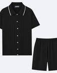 Men’s Business-Casual Sweater Two-Piece Set – Effortless Style & Comfort