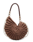 Women’s Handmade Woven Bag – European & American Retro Shell Shape