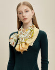 🦋✨ Foulard en soie Jewel Butterfly – Un art à porter pour la femme exigeante