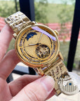 Starry Sky Mechanical Watch – Tourbillon Display | 41mm Stainless Steel