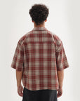 Loose Short Plaid Fashion Short Sleeve Shirt