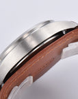 Montre homme avec bracelet en cuir lumineux