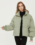 Women's Puffy Bread Coat - 100% Cotton Quilted Jacket