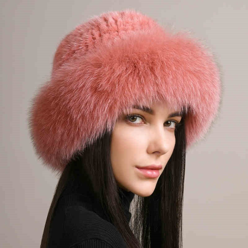๐โจ Mink Hair Top Hat โ Regal Winter Glamour for Women