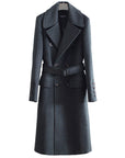 Men’s Extra-Long Sweater Coat with Belt – Refined Winter Statement