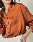 Loose Real Silk Shirt For Women