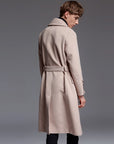 Men’s Extra-Long Sweater Coat with Belt – Refined Winter Statement