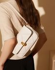 Women's Genuine Leather Underarm Bag – European Crossbody (22x14cm) – Soft Two-Layer Cowhide