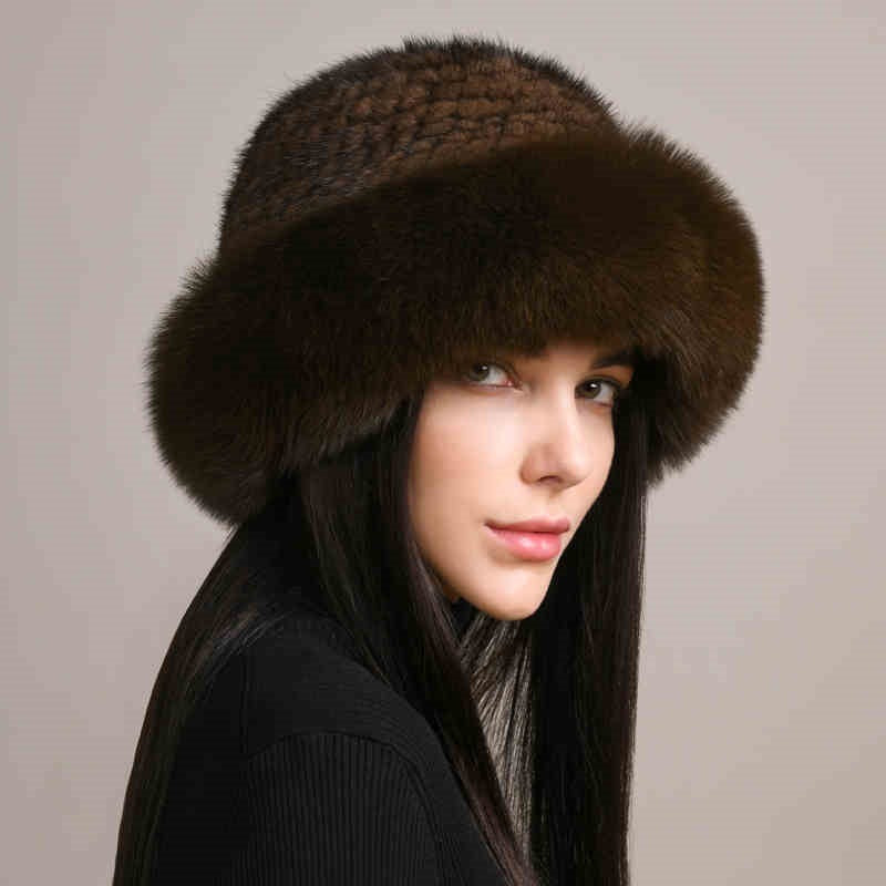 ๐โจ Mink Hair Top Hat โ Regal Winter Glamour for Women