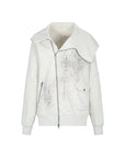 🌟 Women's Asymmetrical Hoodie - Cozy Lazy-Chic Style (Light Gray/Oatmeal, S-L)