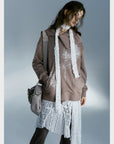 🌟 Women's Asymmetrical Hoodie - Cozy Lazy-Chic Style (Light Gray/Oatmeal, S-L)
