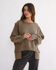 WOMEN Oversized Cotton Sweater – Effortless Everyday Comfort
