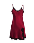 👗 Women’s Real Silk Slip Dress – Sexy Slit 100% Mulberry Silk Elegance