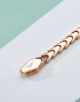 💫 Rose Gold Snake Bracelet – Hypnotic Elegance for Everyday Glam
