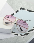 Lunettes de soleil dégradées tendance pour femmes – Lunettes de sport ovales et élégantes (16 couleurs disponibles)