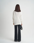 Black Trousers Lace Drawstring Women's High Waist