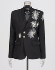 ✨ Women’s Rhinestone Blazer – Elegant & Glamorous