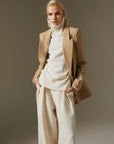 Women’s Wool Suit Jacket – Classic Blazer for Work & Style