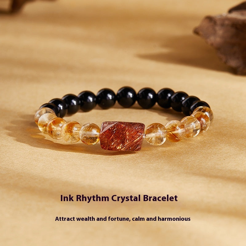 Women’s Natural Obsidian Bracelet – Elegant Style with Spiritual Energy