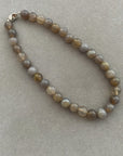 Natural Agate Beaded Necklace For Women