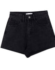 Vintage Black Denim Shorts for Women – Edgy & Effortless