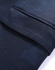 Men’s Slim Plaid Suit Jacket – Korean City Style Elegance