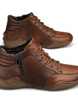 Men’s Genuine Leather Martin Boots – High-Top Casual Cowhide Boots with Thin & Fleece-Lined Options