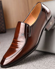 Micro REEHEMES Patent Leather Men’s Shoes – British Business & Classic Dress Style