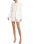 WOMEN Rhinestone Slim Fit One Button Suit Coat & Skirt Set