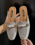 Women’s Closed-Toe Half Slippers – Casual Comfort with Chic Simplicity