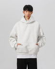 Sweat à capuche épais et rigide pour homme – Pull streetwear américain – 100 % polyester, coupe semblable à une armure
