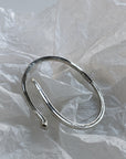 ✨ Women's Minimalist Silver Bracelet – Dainty 925 Sterling Silver Bangle