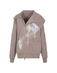 🌟 Women's Asymmetrical Hoodie - Cozy Lazy-Chic Style (Light Gray/Oatmeal, S-L)
