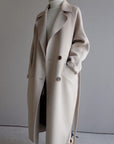 Women’s Lapel Cashmere-Blend Coat
