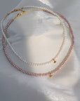Women’s Natural Freshwater Pearl Necklace – Classic Simple Elegance